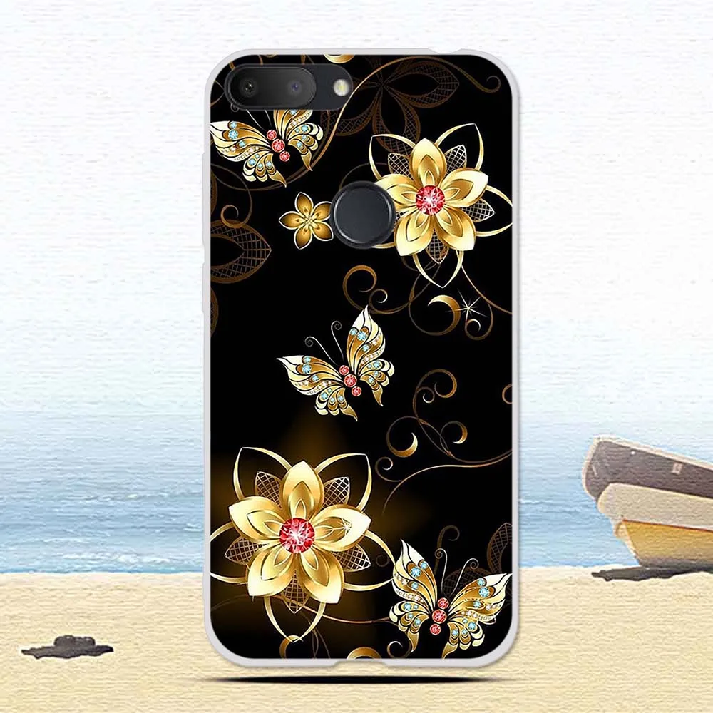 39 Цветы, рисунок с котом чехол для Alcatel Работает с любым оператором, 1 S 1 S чехол-накладка на заднюю панель из силикона и мягкого ТПУ с крышкой для Alcatels рисунком защитные кейсы-оболочки Coque - Цвет: 39