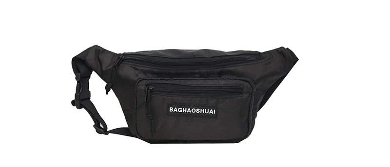 Black chest bag Холщовая поясная уличная сумка унисекс для мобильного телефона Флуоресцентный цвет поясная сумка Дорожная сумка на плечо летняя нагрудная сумка Хип-хоп сумки 022 - Цвет: Black chest bag
