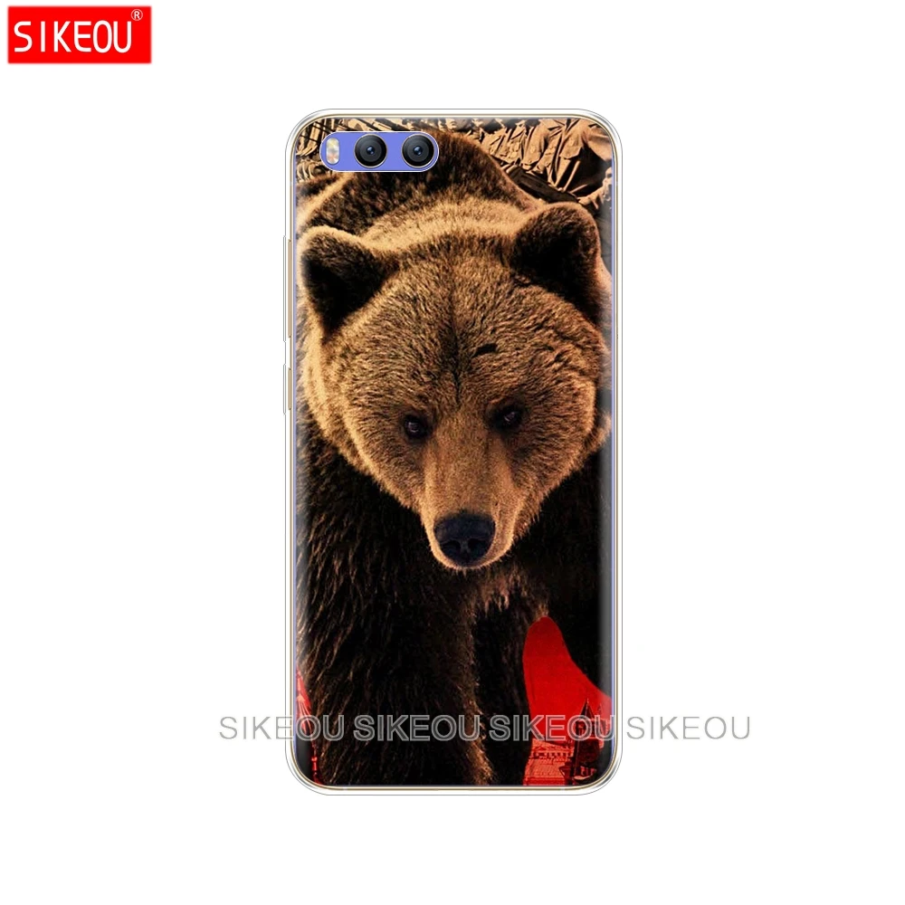 Силиконовый чехол для Xiaomi Mi Note 3 из ТПУ Для волк тигр Лев Леопардовый медведь |