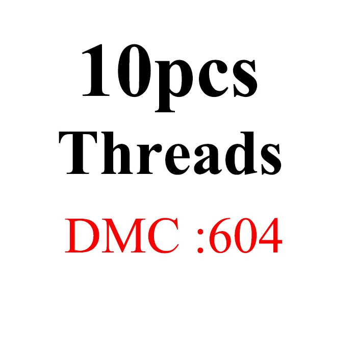 Снеговик, рукоделие вышивка 1,2 м разноцветная опция DMC524-621 10 шт./партия вышивка крестиком хлопковое шитье, моток пряжи вышивка нить - Цвет: 1.2mthread-DMC604