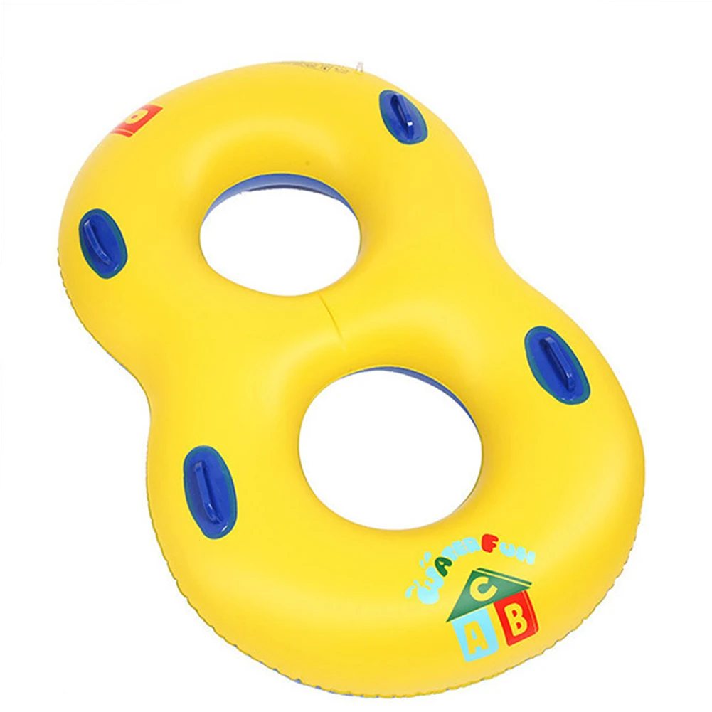 1 шт. плавательный круг из ПВХ открытый Лето Надувные Мать Детские пары двойной