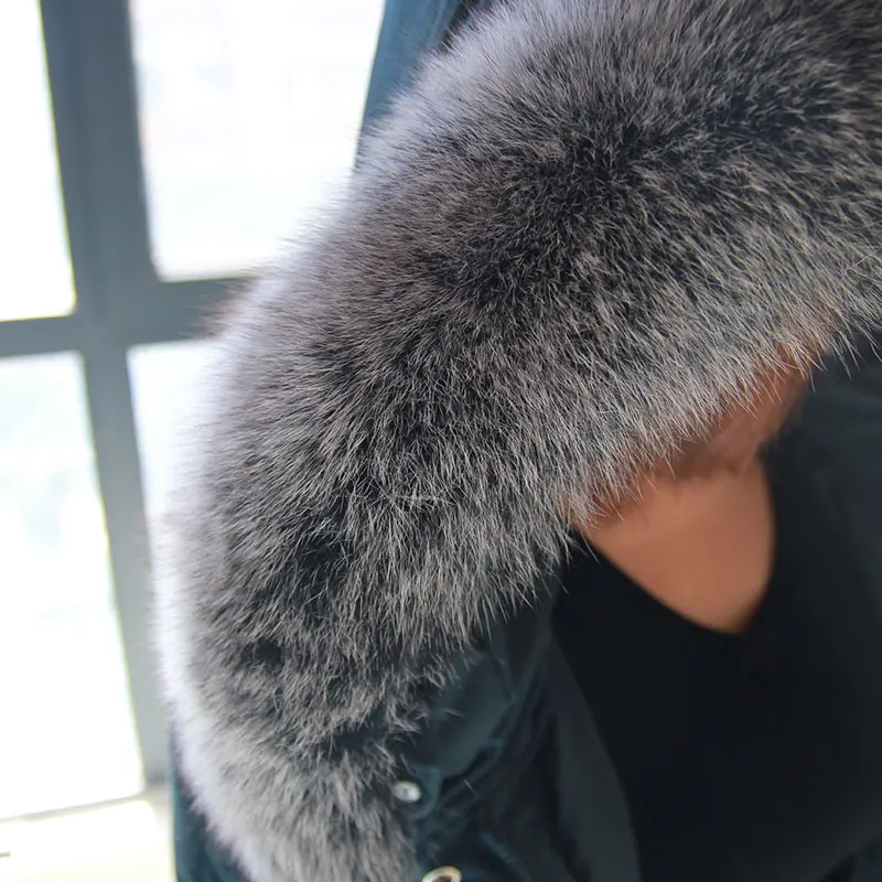 

New 100% Real Fox Fur Collar 70cm Scarf Womens Genuine Natural Fox Fur Scarves Collar