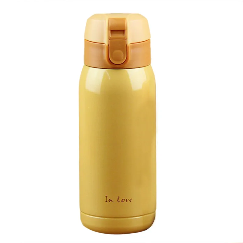 orange 280ML Мини из нержавеющей стали большой живот термос бутылка 200 мл 280 мл - Цвет: orange 280ML