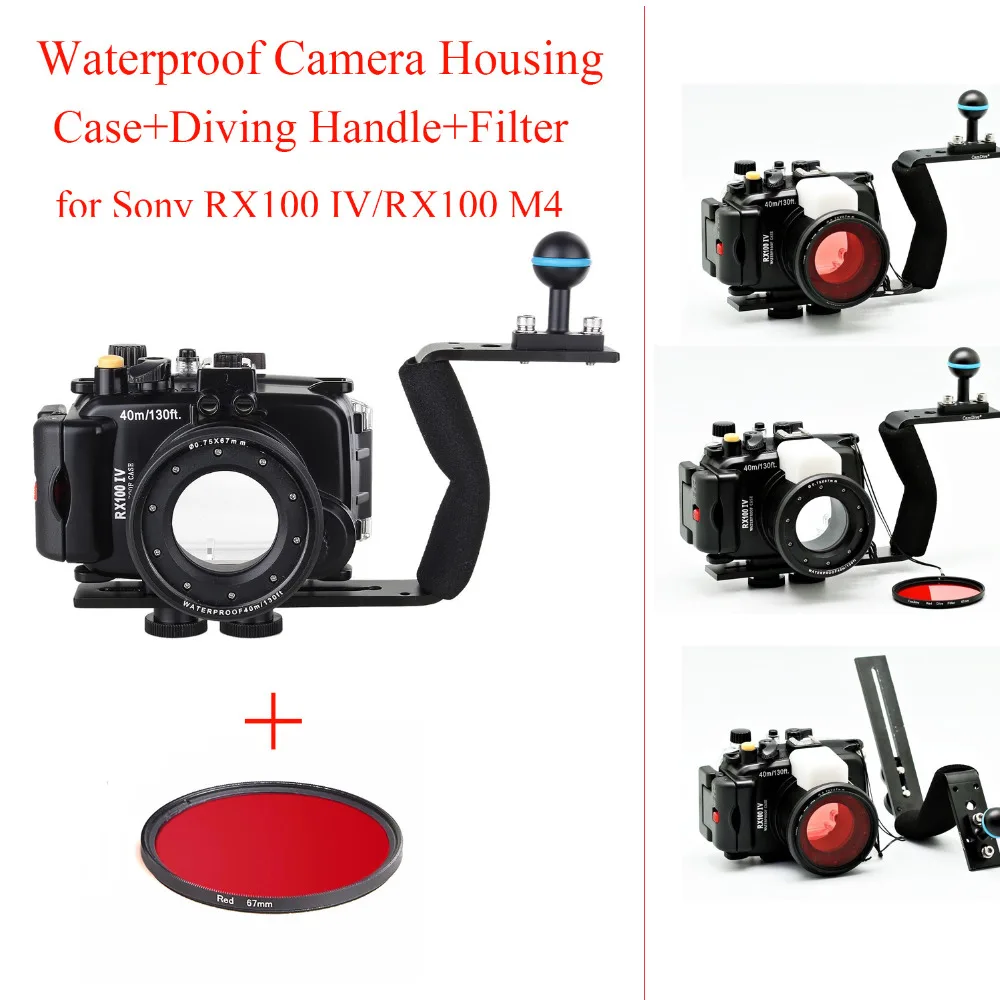 Чехол для подводной камеры Meikon 40 м/130 футов чехол Sony RX100 IV водонепроницаемые сумки