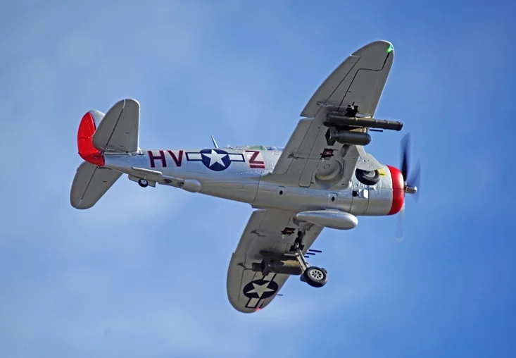 FMS 980 мм P47 P 47 Thunderbolt 6CH с закрытиями убирает 3S EPO PNP радиоуправляемый самолет Warbird