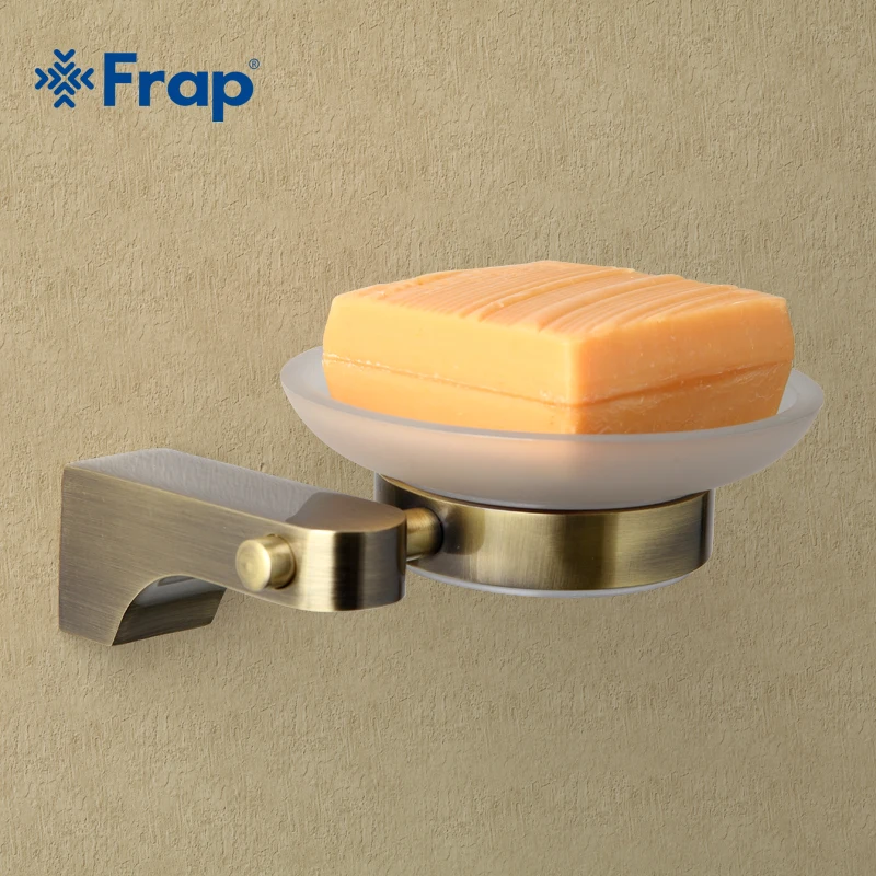 Аксессуары для ванной в стиле ретро Frap стеклянные мыльницы держатель мыла чехол