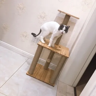 Большая кошка 3-слойная скалолазания башня мебель для кондомиума доска царапин