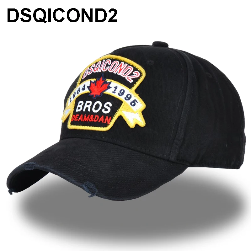 Хлопковые бейсболки DSQICOND2 с надписью кепка высокого качества для мужчин и женщин