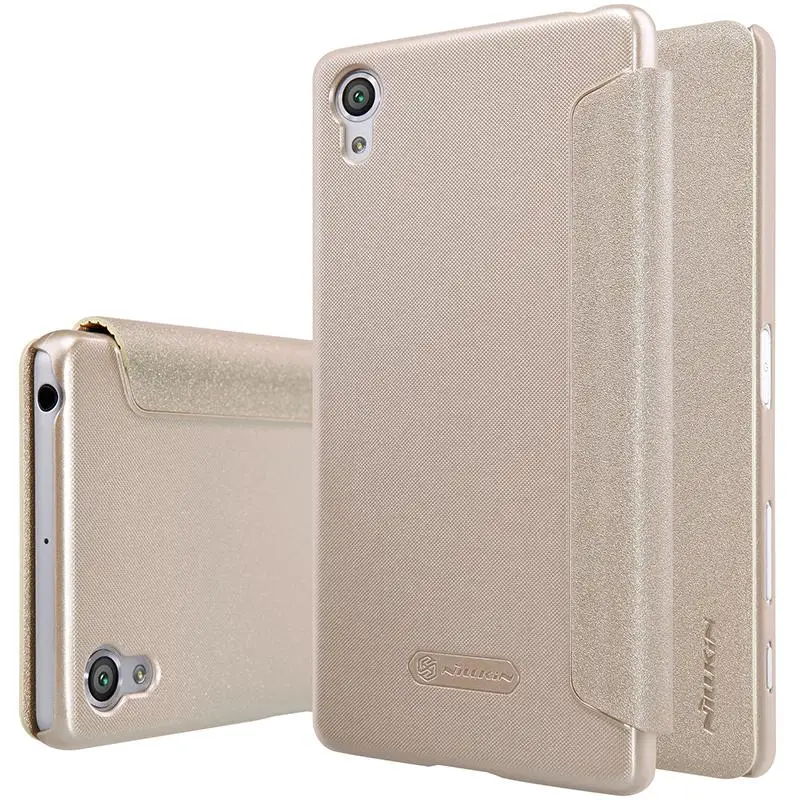 Золотой Чехол для xiaomi redmi 4/4 Pro/redmi 4 Prime подлинный NILLKIN блестящий чехол-флип чехол Кожаный чехол для xiaomi redmi 4/4 Pro/4 Prime - Цвет: Золотой