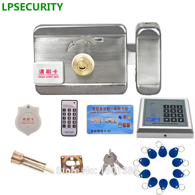 LPSECURITY Intercom RFID система контроля доступа комплект дверных замков + замок