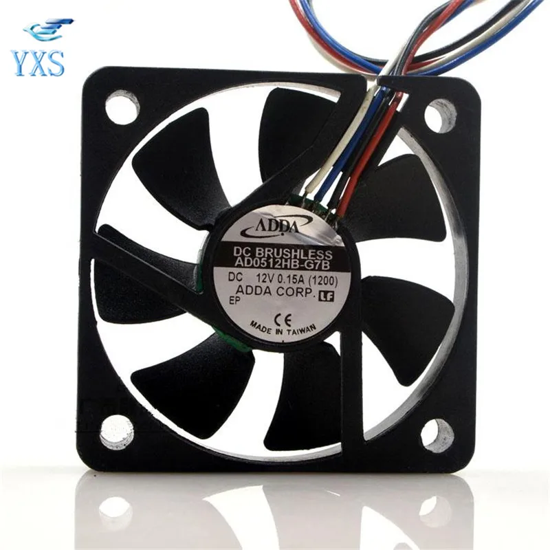 AD0512HB G7B DC 12V 0.15A 5010 5 см 50*50*10 мм 4 провода ШИМ контроль скорости охлаждающий