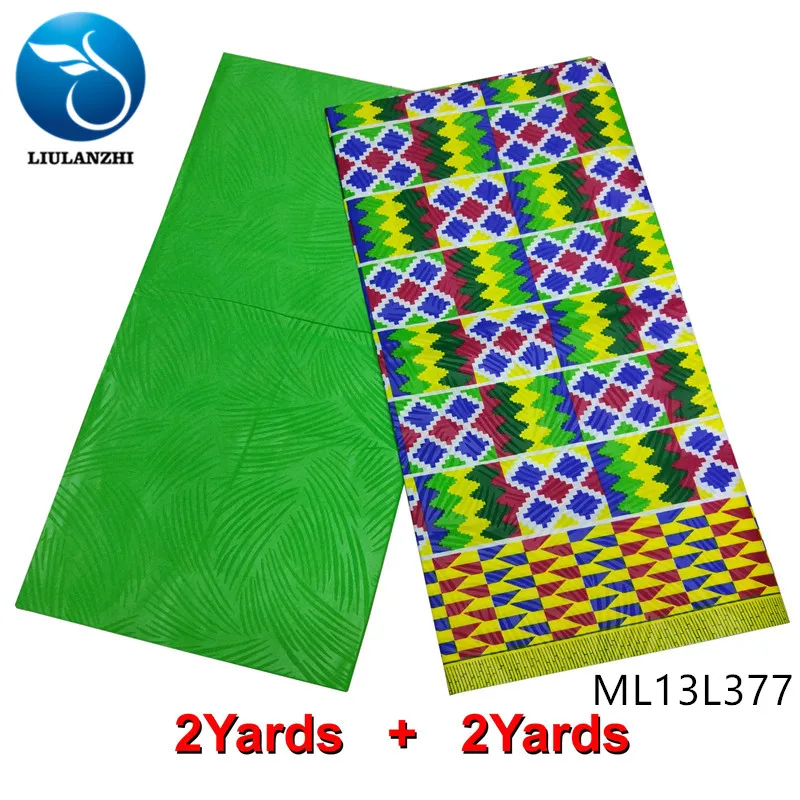 LIULANZHI полиэстер принт африканская ткань wax 2019 швейный kente 4 ярда Африканский Воск