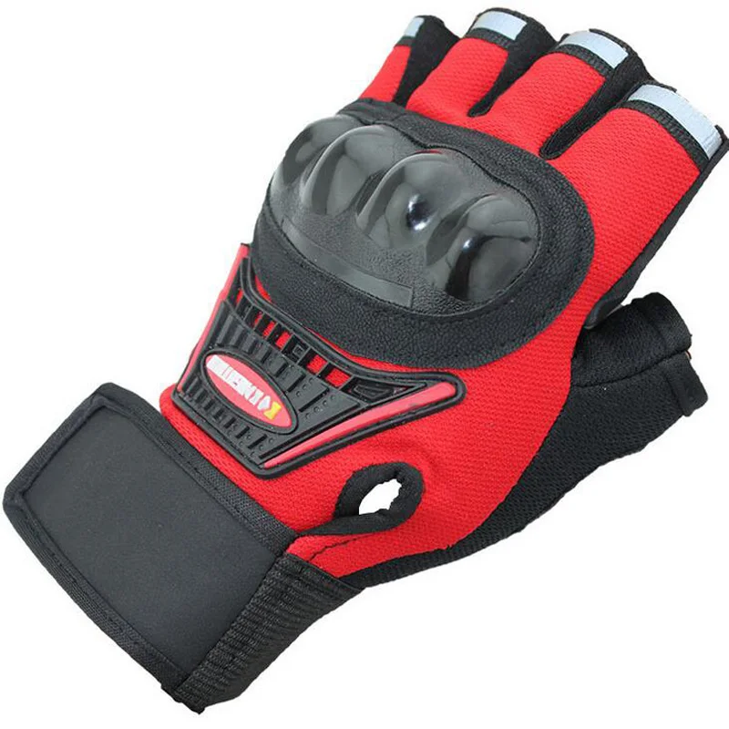 

Half Finger Knight Hard plastic shell tactical protective Mittens Guantes Sport Training Luvas Cycling Men Women Gloves G34