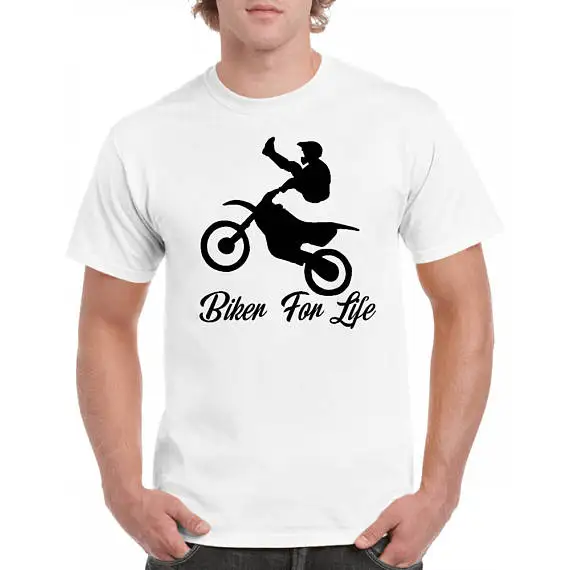 

Biker For Life Unisex T Shirt Bikes Gift Birthday Couples Family-D155