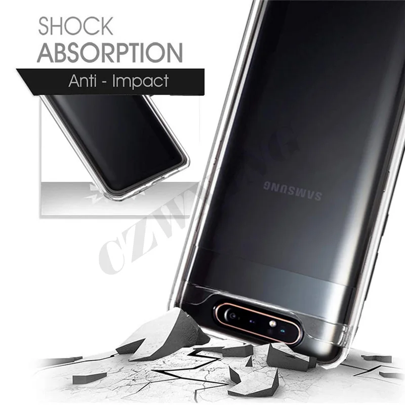 Чехол для Samsung Galaxy A80 чехол мягкая силиконовая накладка на заднюю панель телефона