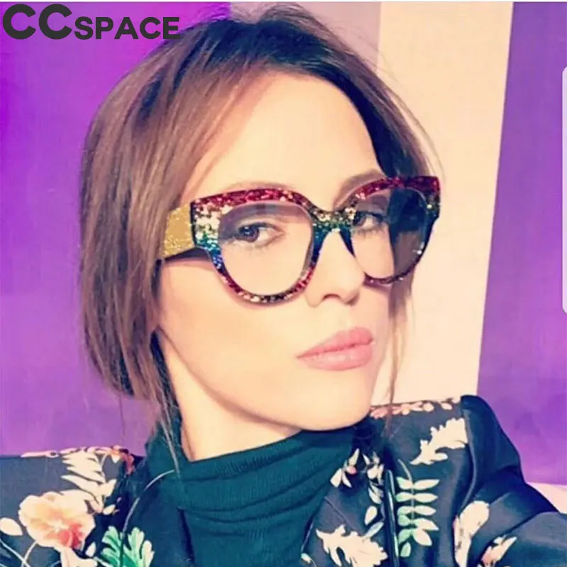 47781 Роскошные брендовые оправы для очков кошачий глаз женские трендовые
