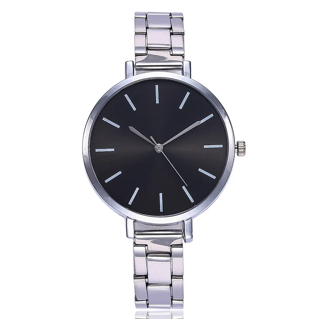 Black Relogio Feminino Модные женские повседневные часы Роскошные Аналоговые кварцевые наручные часы Роскошные Montre Femme saat Reloj Mujer - Цвет: Black