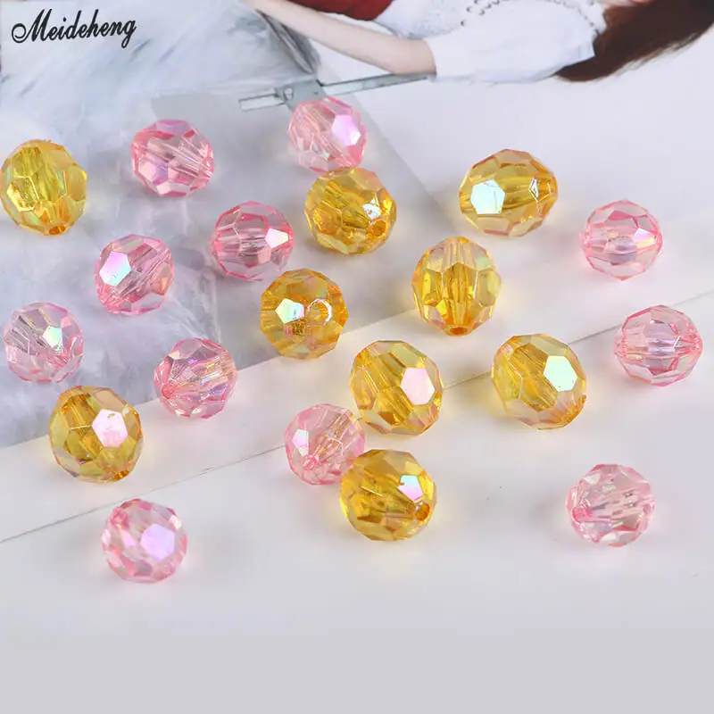 Акриловые прозрачные модные бусины для изготовления ювелирных изделий DIY