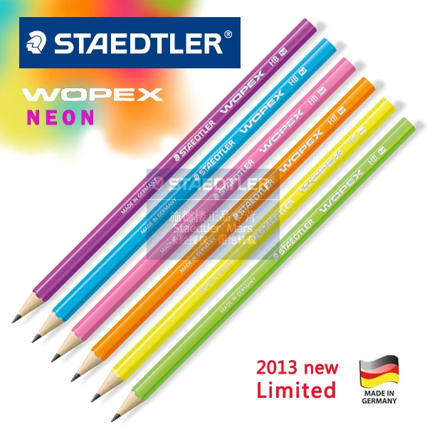 Staedtler wopex неоновый карандаш Экологичные карандаши Ограниченная серия 20
