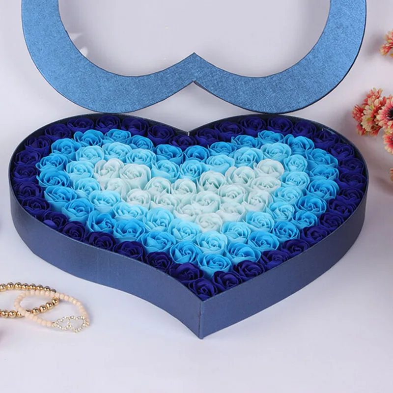 100 шт./компл. ванная комната ароматизированное мыло в форме цветка лепестки роз