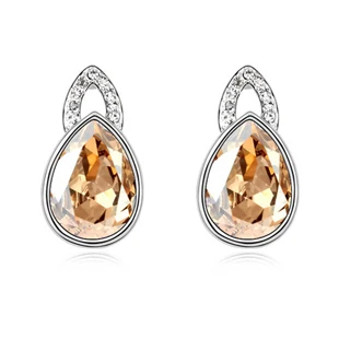 Винтажная Женская Серьги пусеты со стразами высокое качество 4 цвета 2017|crystal stud