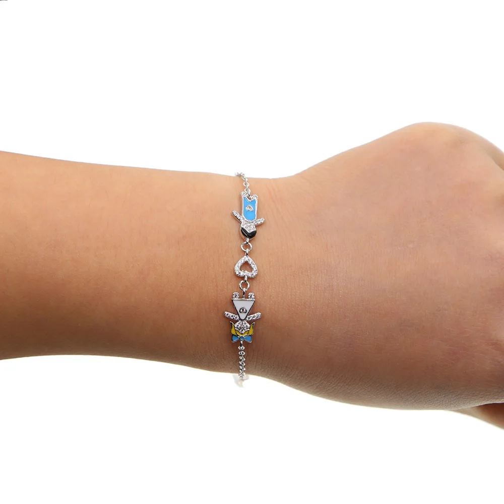 cute baby 16+5cm adjustable simple bangle boy girl heart charm link chain bracelet dainty delicate tiny jewelry for party gift | Украшения