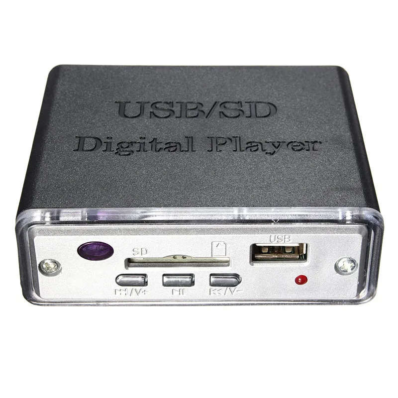 Портативный усилитель мощности 12 В MP3 SD USB аудиоплеер устройство для чтения с 3