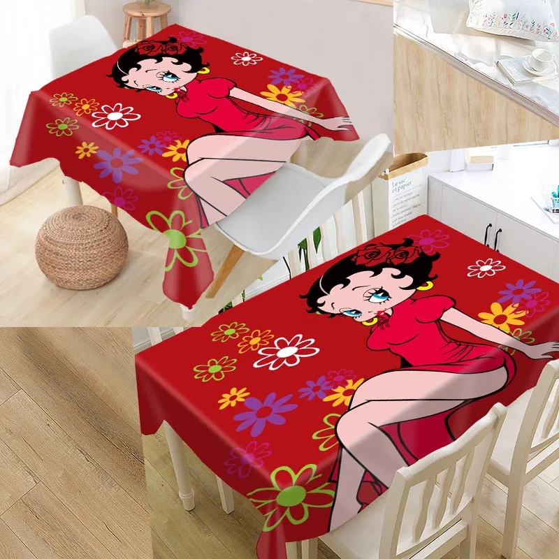 tablecloth15 Шунцянь пользовательские betty boop скатерть квадратная/Прямоугольная Скатерть для свадьбы скатерти покрытие ТВ чайная скатерть - Цвет: tablecloth15