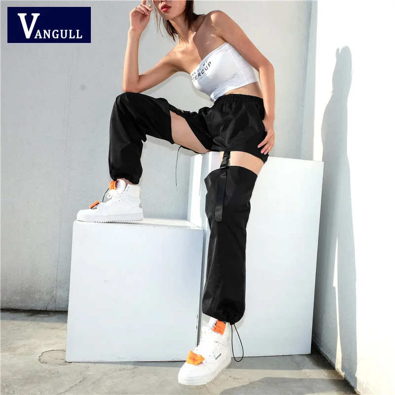 Vangull уличные Лоскутные женские брюки новые летние спортивные штаны с высокой талией повседневные женские брюки корейские брюки Капри брюки
