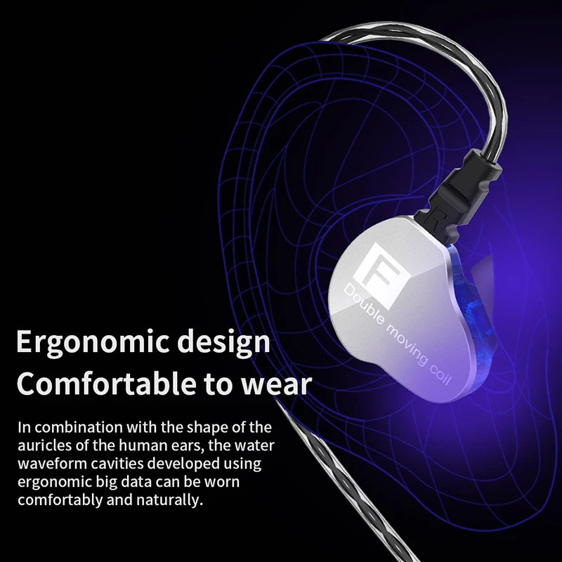 Двухкомпонентные наушники Teamyo с басовым сабвуфером для телефона DJ mp3 спортивные