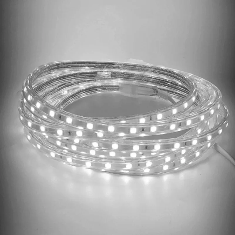 Уличная Гибкая СВЕТОДИОДНАЯ лента SMD 5050 1 м 2 5 10 15 20 25 IP67 водонепроницаемая