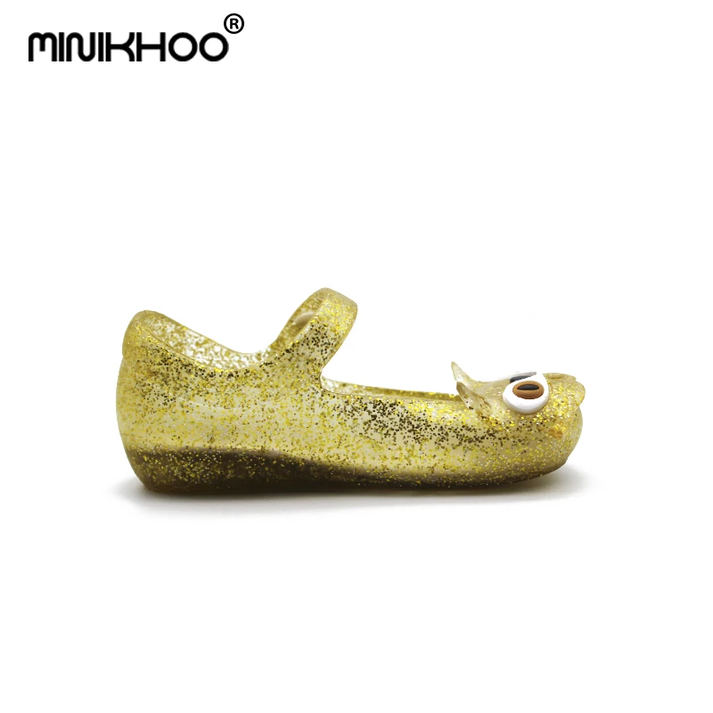 Мини Мелисса милый кот желеобразные сандалии Melissa для девочек желе детские сандалии, обувь мини Мелисса сандалии пляжные шлепанцы для девочек