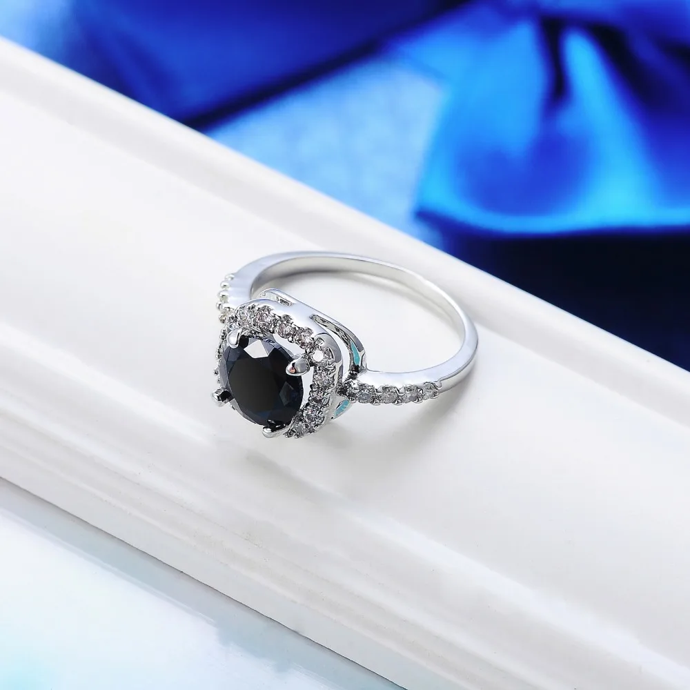 14 цветов Модные посеребренные кольца ювелирные изделия кубический циркон для