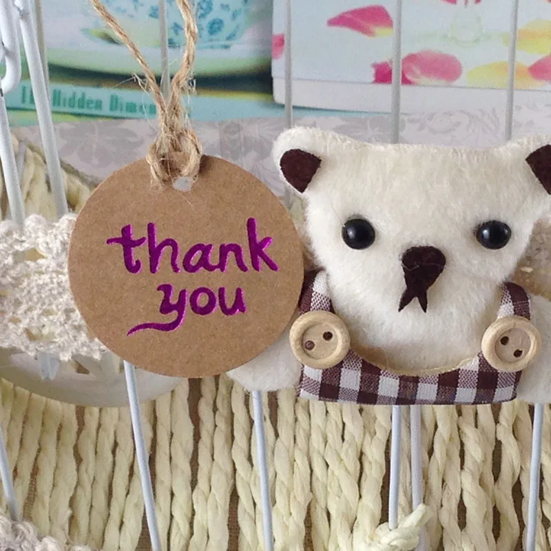 40 мм Диаметр круглые крафт бумажные бирки Свадебное приглашение + Веревка DIY