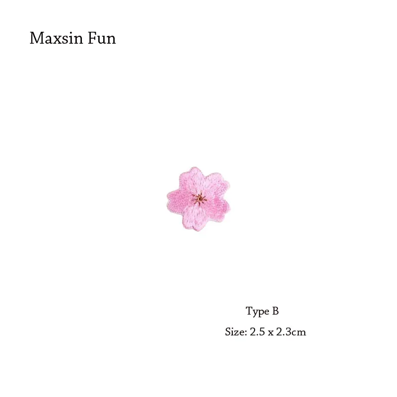 Maxsin Fun/10 шт. дешевые маленькие нашивки в виде вишневого цветка, одежда с вышивкой, железная аппликация для детей, сумки, платья, одежда, нашивки