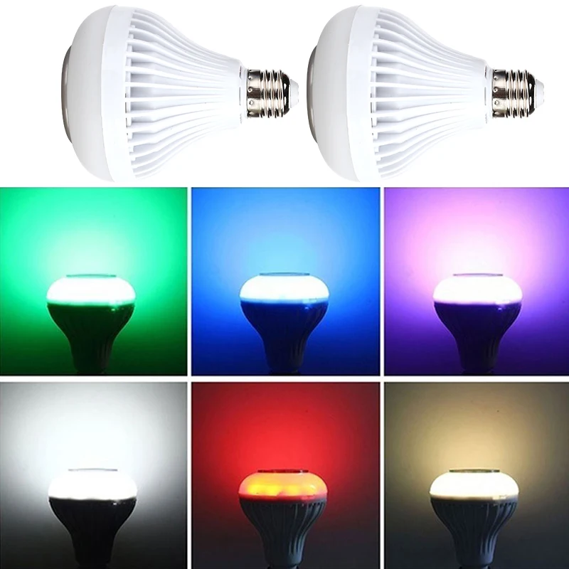 

Christmas Party Lights Deco Bluetooth Music Color Bulb RGB Smart LED Music Control Apply to IOS /Android lmpada bluetooth som