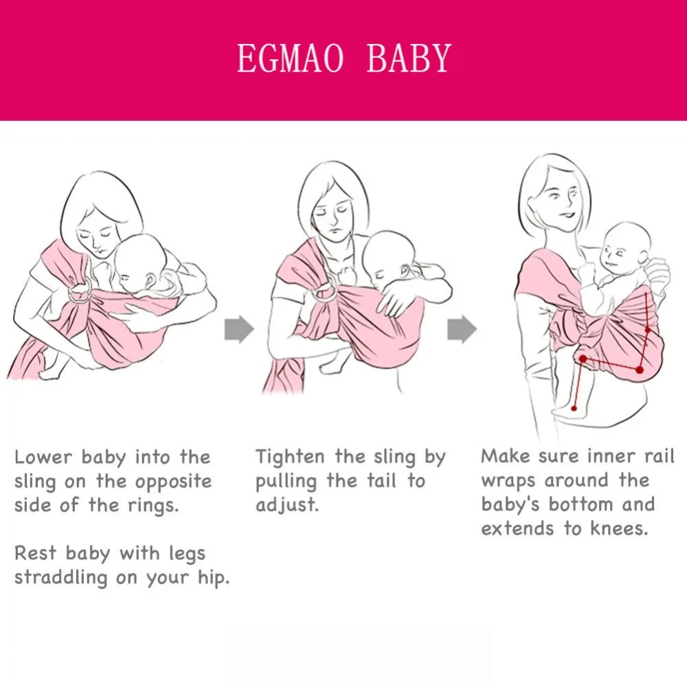 Egmaoaby, слинг для малышей, высокое качество, удобная накидка-кенгуру для новорожденных