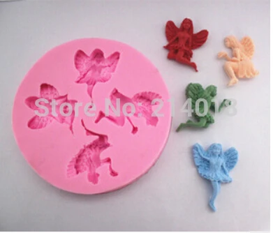 Моделирование Ангел Фея шоколадная форма для украшения тортов мастикой цветы