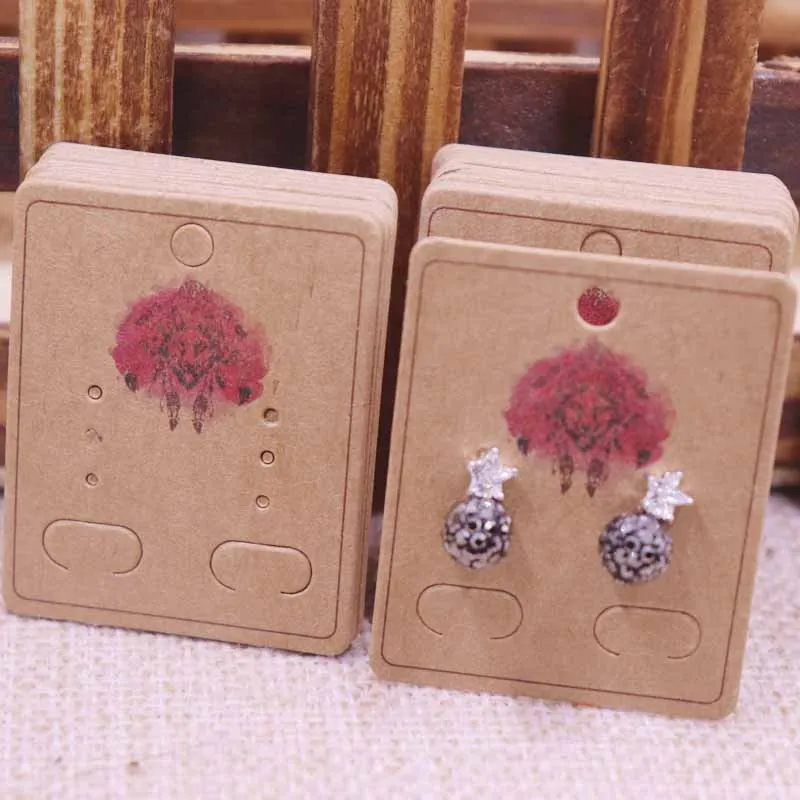 card same as pic 100 шт Новые diy Ювелирные изделия дисплей карты серьги 4x5 см серьги карты подвешенная бирка DIY Сережка-гвоздик Ювелирная карта-упаковка - Цвет: card same as pic