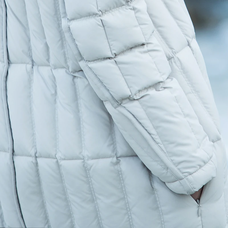 Женское зимнее пальто толстая теплая меховая парка натуральный меховой воротник