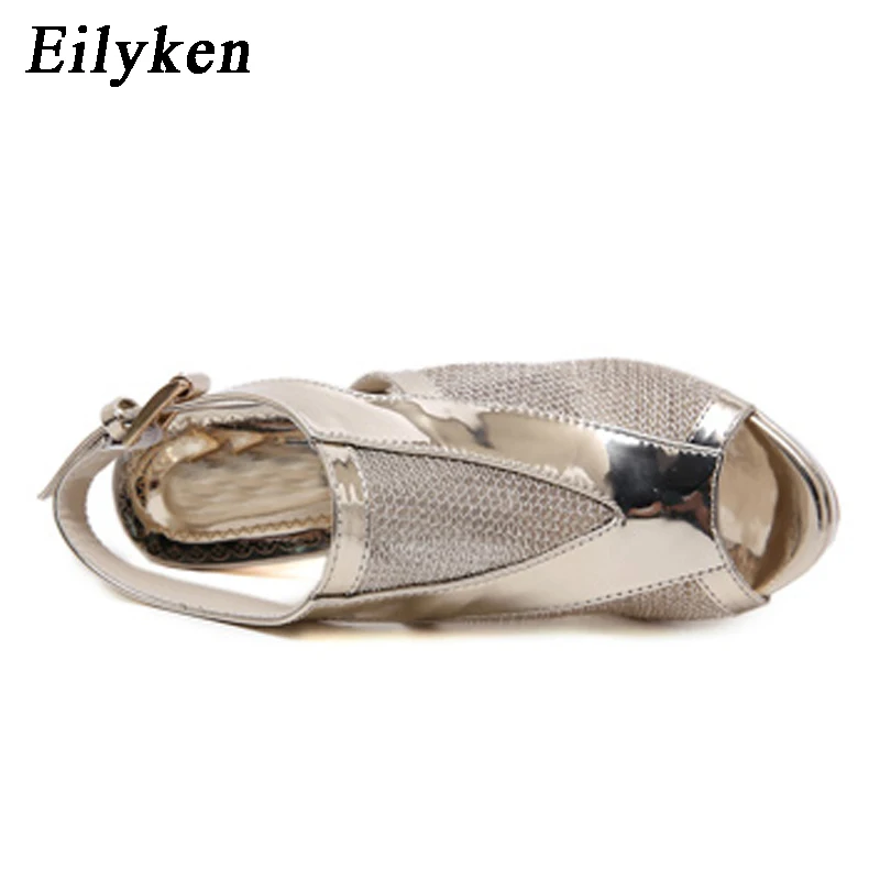 Eilyken; коллекция года; летние женские босоножки на платформе с открытым носком; женская повседневная обувь на ремешке с пряжкой; Верхняя одежда; размеры 34-40
