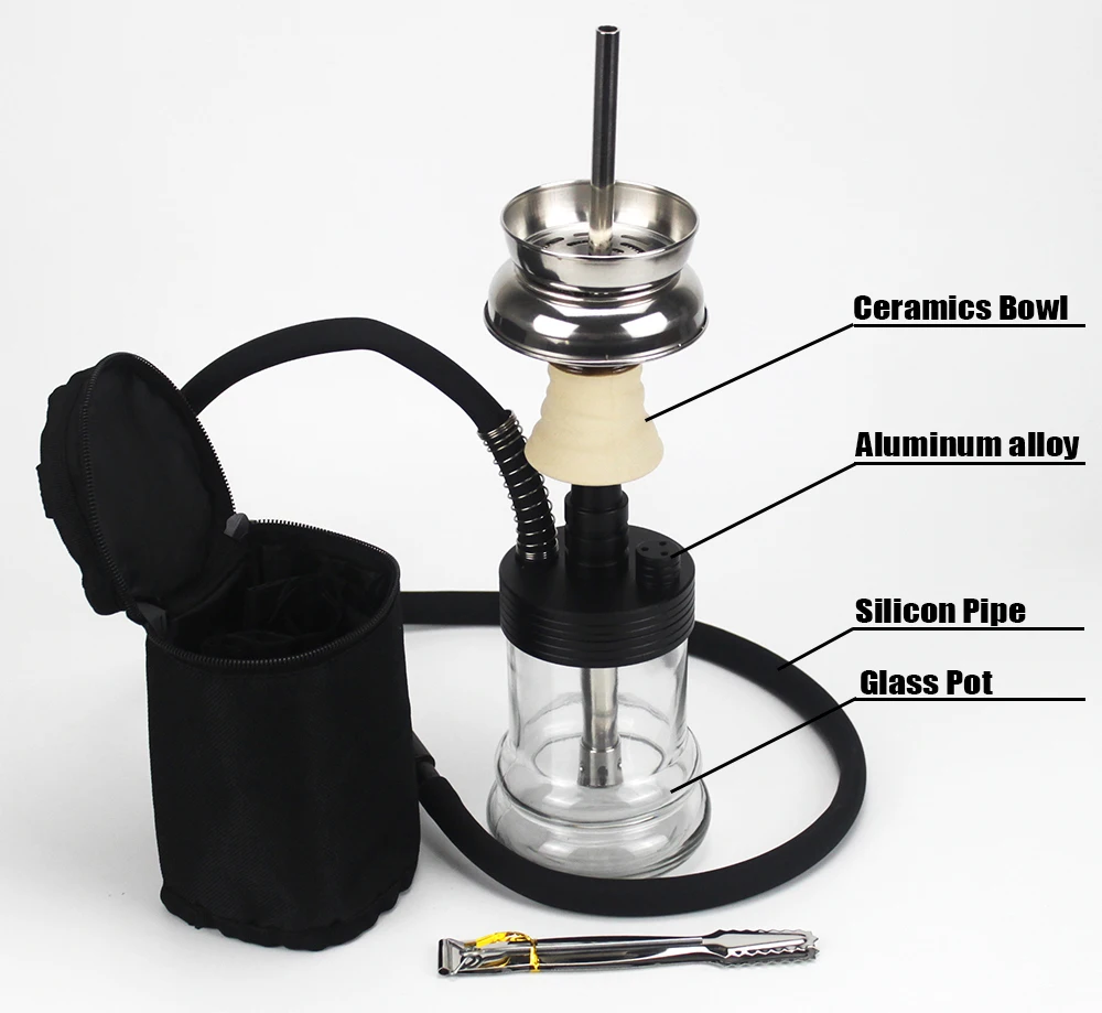 Стиль портативный дорожный кальян с курительной трубой Chicha Narguiles Sheesha стекло oduman кальян Simplex кальян SH174
