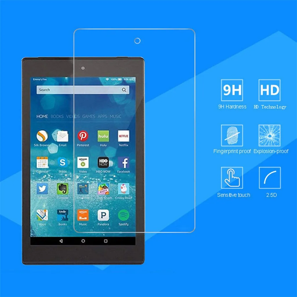 Защитная пленка для экрана закаленное стекло Противоударная планшетов Amazon Fire 7