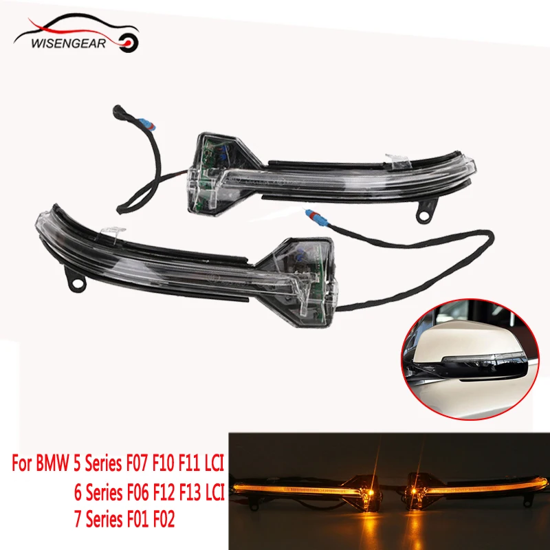 Желтый светодиодный указатель поворота для BMW 5 6 7 Series F07 F10 F11 F06 F12 F13 F01 F02 520i 535i 550i 528i