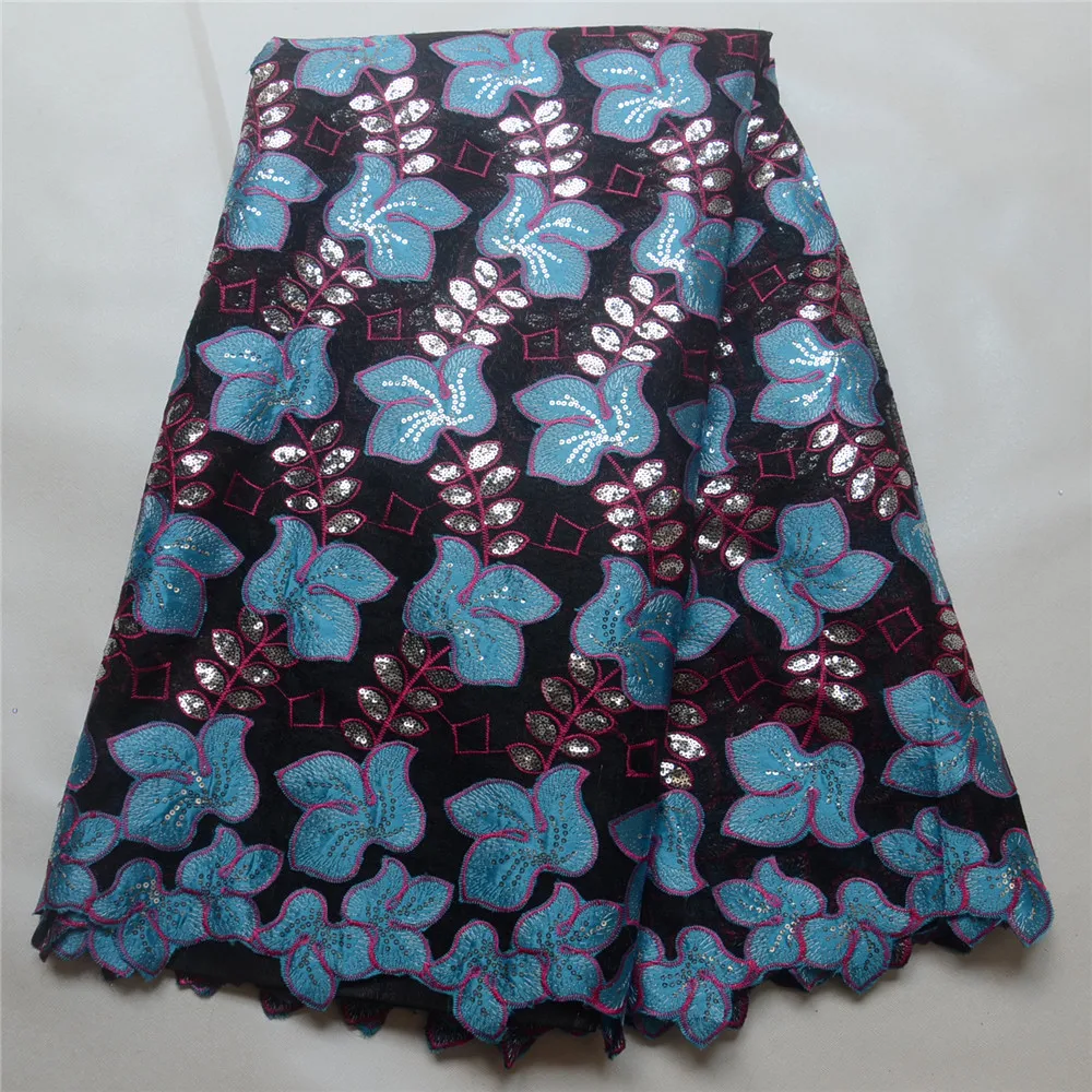 

2018 New sparkly lace fabric African sequined lace fabric Indian premium fabric