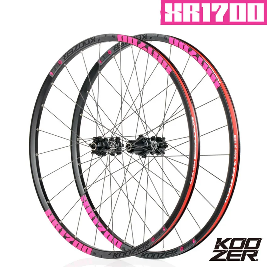KOOZER XR1700 MTB 72 клика DT спицы 24 Отверстия 6 коготь горный велосипед 4 подшипника колеса 26 27,5 дюймов QR Thru-axis велосипедные колеса