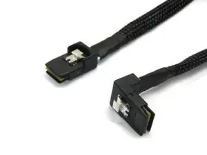 Jimier 1M SFF 8087 Mini SAS 4i 36pin to правый 90 градусный Угловой кабель|Компьютерные кабели и