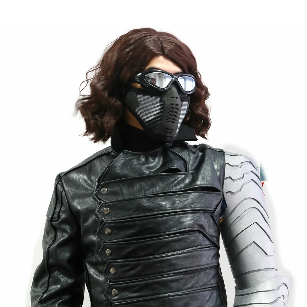 XCOSER капитан зимний крутой солдат баки Барнс маска взрослые аксессуары для