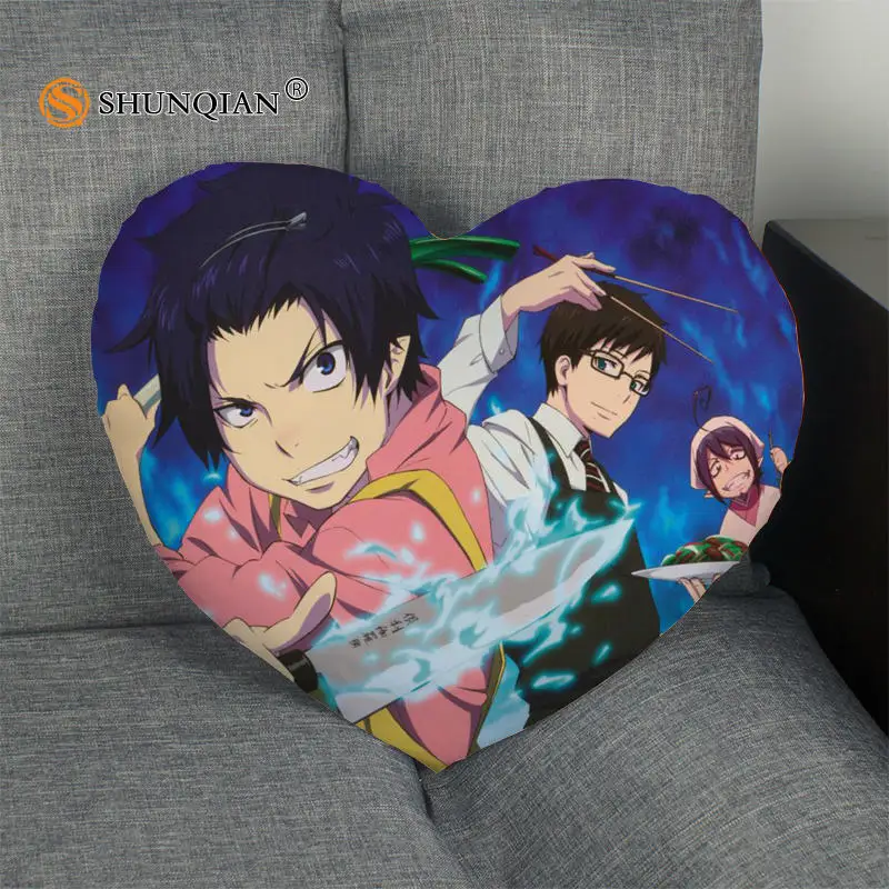 Синяя наволочка в форме сердца на молнии размер 41x36 см 47x42 см|pillow cover custom|pillow covercustom