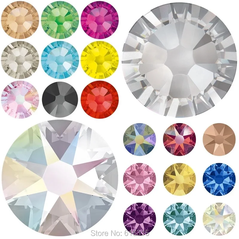 Оптовая продажа австрийских стразы горячей фиксации SS 16 кристалл AB Цвет 4 мм